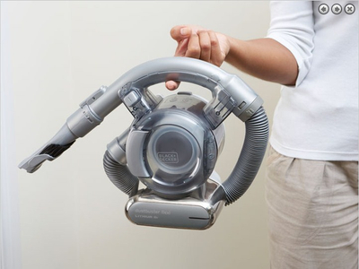 Fshesë dore Black&Decker Dustbuster Flexi PD1820LF, pa kabllo, 18V Li Ion, gri