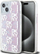 Mbrojtëse telefoni DKNY Liquid Glitter Multilogo, për iPhone 15 14 13, TPU PC, rozë