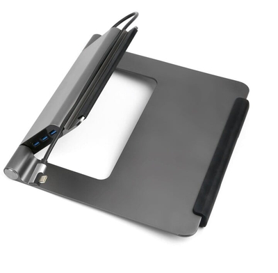 Mbajtëse laptopi Acer me stacion docking 5në1 USB-C, e argjendtë