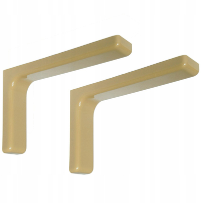 Mbajtëse rafti Bolis Leonardo, 18 cm, set 2 copë, bezhë