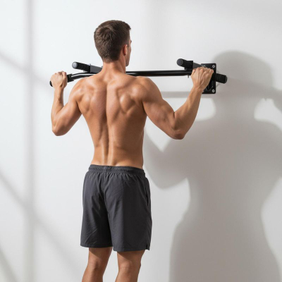 Shirit tërheqës muri Enero Fit Wall Bar 1017082, gjerësi 94 cm, mban der’ në 120 kg, i zi