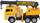 Lodër kamion vinç Mega Creative TRUCK CRANE, 28 cm, me drita dhe zë, i verdhë
