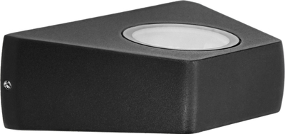 Llambë muri LED për fasadë, 6W, IP54, dritë e bardhë neutrale, e zezë