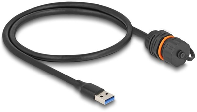 Kabllo USB Delock, USB 3.2 Gen 1, 5 Gbps, 0.6 m, e zezë
