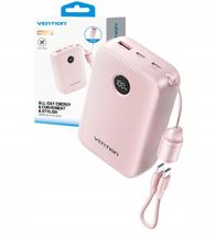 Powerbank Vention FKBP0 C, 20000mAh, 22.5W, rozë
