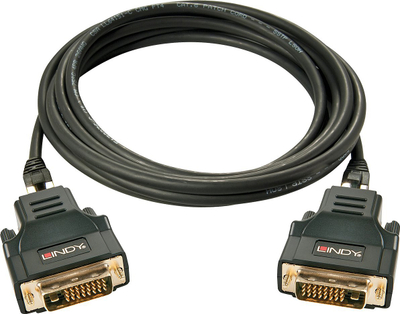 Kabllo DVI-D Lindy 32599, 30m, e zezë