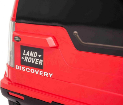 Makine elektrike per femije Ramiz Land Rover Discovery, telekomande, targe dekorative, e kuqe