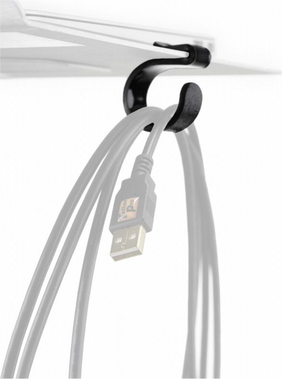 Grep për kabllo Tether Tools Aero, set me 3 copë, plastik, i zi