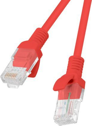 Kabllo interneti Lanberg Patchcord Cat6, 1m, e kuqe