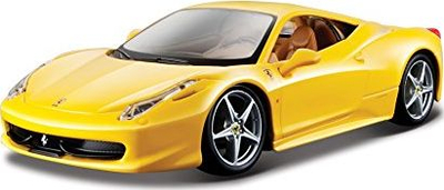 Makinë lodër Bburago Ferrari 458 Italia, e verdhë