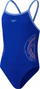 Kostum noti për goca Speedo Girls Plastisol Muscleback, me rripa të hollë, që s’e ha klori, blu
