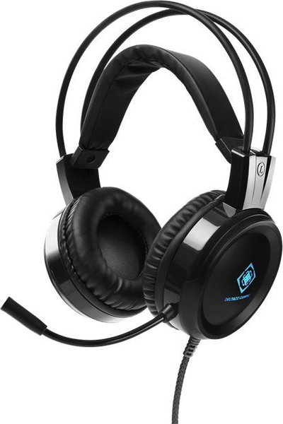 Слушалки за гејминг Deltaco GAM-105, со кабел, 2 m, 20-20000 Hz, црни