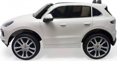 Makine elektrike për kalamaj Injusa Porsche Cayenne Sport, 12V, me telekomandë R/C, e bardhë