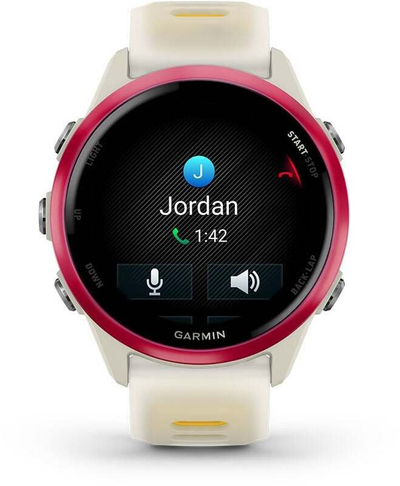 Orë sportive Garmin Forerunner 570, GPS, AMOLED, bardhë verdhë