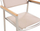 Set karrigesh kopshti Beliani GROSSETO, çelik inox, set 2 copë, bezhë