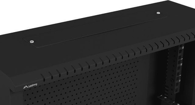 Kabinet montim në mur Lanberg WAF1 19", 4U+3U, profil i ulët, i zi