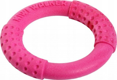 Lodër për qen Kiwi Walker TPR Rubber Ring, unazë 13 cm, rozë