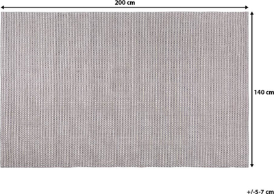 Tapet Beliani KILIS, 140x200 cm, lesh, gri