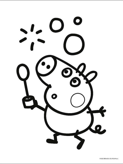 Puzzle për fëmijë Clementoni Baby Maxi, 2x10 pjesë, Peppa Pig, shumëngjyrëshe