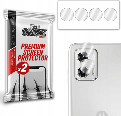 Mbrojtëse kamere GrizzGlass HybridGlass për Motorola Moto G73, xham hibrid, transparencë e lartë