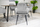 Set karrigesh Lugo Velvet OSKAR, velvet gri argjendtë, kambë të zeza, 2 copa