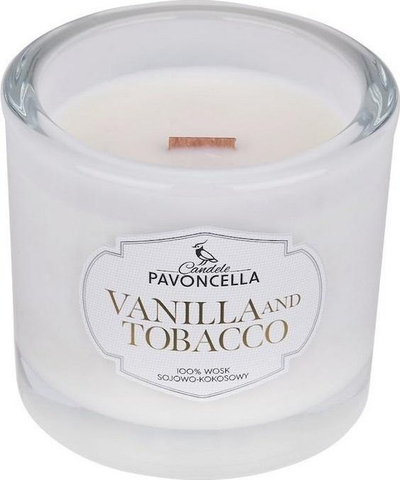 Qiri Pavoncella Vanilla and Tobacco, dyll soje, 170 g, i bardhë