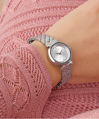 Orë dore për femra Guess GW0839L4, e argjendtë