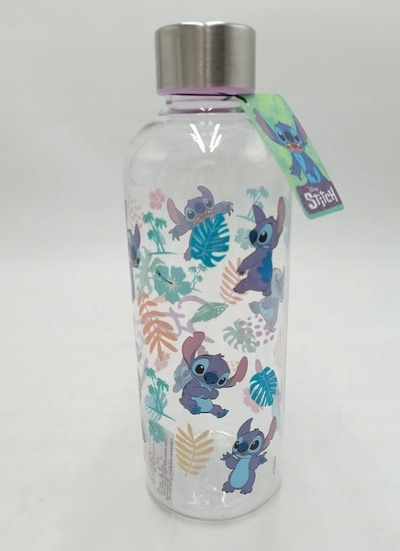 Shishe uji Stitch Water Bottle, 850 ml, me motiv Stitch, shumëngjyrëshe