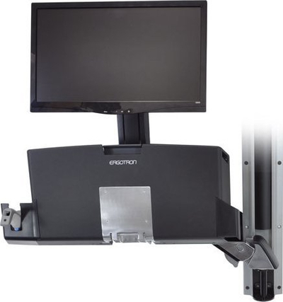 Mbajtëse monitori me tastierë Ergotron StyleView, sit-stand, për mur, gri