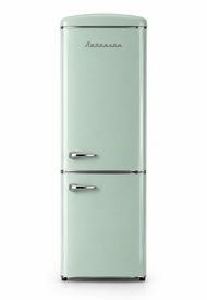 Frigorifer retro Ravanson LKK-315RM, 315L, Total No Frost, mint