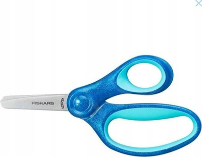 Gërshërë për kalamaj FISKARS 1064073, 13 cm, me majë t’rrumbullakosur, blu me shkëlqim
