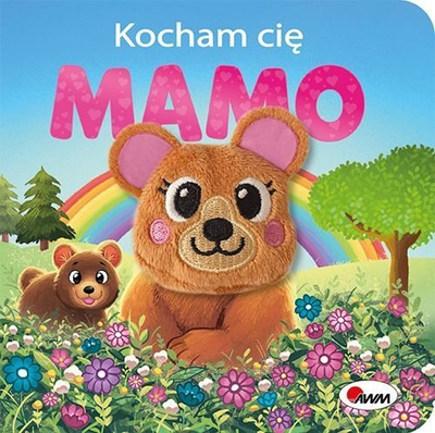 Libër për kalamaj Imagiminds I Love You Mom, karton i trashë, me kukull arushi, shumëngjyrësh