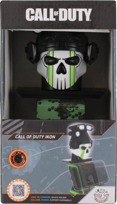 Држач за контролер Cable Guys Call of Duty Ikon, со ЛЕД, со полнење УСБ, црно зелен