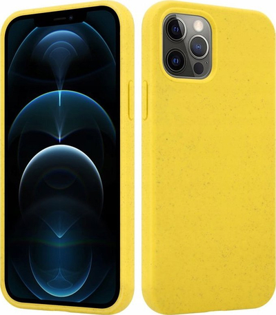Kapak telefoni MX Eco për iPhone SE 2022, SE 2020, 7 edhe 8, nga materiale që treten vetë, i verdhë