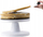 Spatulë pastiçerie pa markë, 20 cm, çelik inox, dorezë silikoni, e argjendtë
