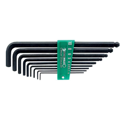 Set çelësa imbus Stahlwille 10767 H/9, kokë sferike, 1.5-10mm, i zi