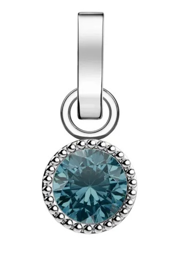 Pendant për varëse Rosefield PE-Silver-Dec, i argjendtë/ i kaltër