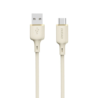 Kabllo USB Dudao L7SC, USB-A me USB-C, 5A, 1m, beige