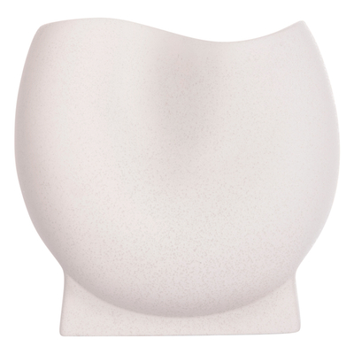 Dekor tavoline qeramike Glaze 26x14x25Hcm (HM4610.01), bardhë