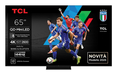 Телевизор TCL 65C7K, 65\", 4K QD Mini LED, Google TV, црн