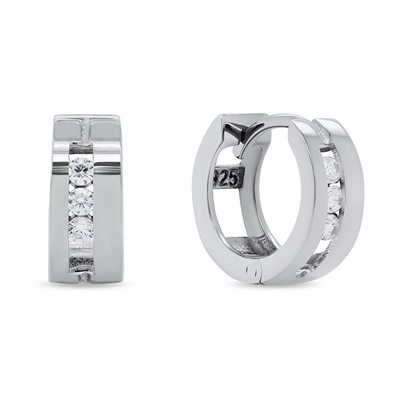 Vathё Brilio Silver Hoop EA214W