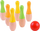Сет дрвен боулинг Colorful SP0668, 6 кегли, 2 топки, шарен