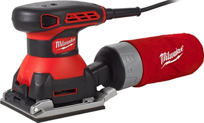 Sharrë orbitale Milwaukee SPS 140, 260W, me qese pluhuri, kuqe e zezë