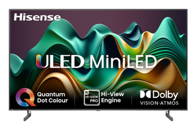 Телевизор Hisense 75U6NQ, 75\", 4K ULED Mini LED, Паметен, црн