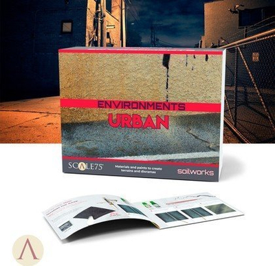 Set bojërash Scale75 Environments Urban, për diorama urbane, akrilik dhe teksturë, shumëngjyrësh