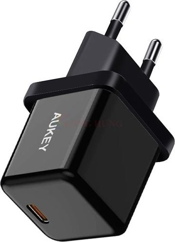 Полнач за ѕид Aukey PA-F5, USB-C PD 20W, брзо полнење, црн