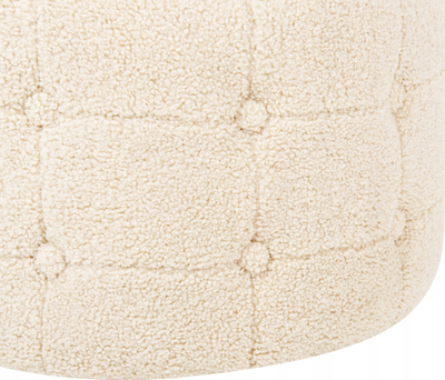 Tabure Beliani TAMPA, boucle, Ø55 cm, bezhë