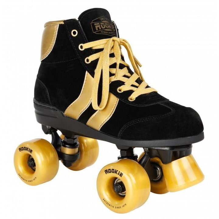 Patina me rrota Rookie Authentic V2, madhësia 39.5, e zezë me të artë