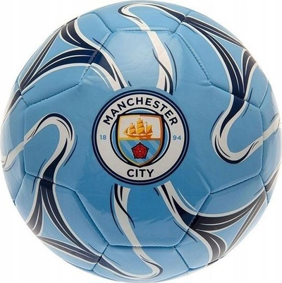 Top futbolli Manchester City FC CC, material sintetik, blu e çelët