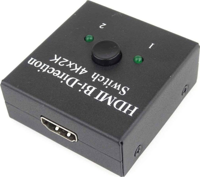 Ndërprerës HDMI PremiumCord, 2x1 1x2, 4K, i zi